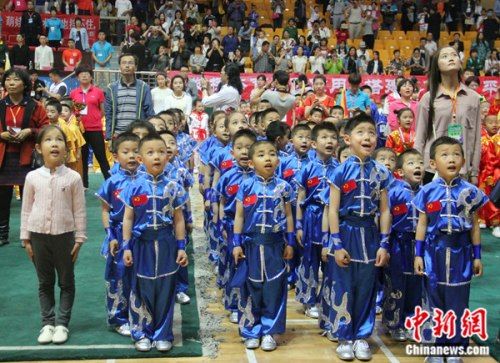 2016年“栋马童车杯”北京第十三届少儿武术比赛举行